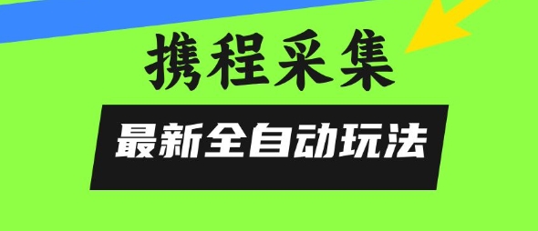 携程信息采集全自动玩法，0风控，无脑开干【揭秘】-云网创