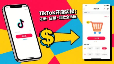 TikTok从开店到投流的进阶课，从基础实操到高阶技巧一网打尽-云网创