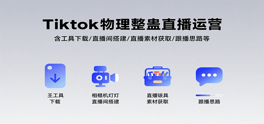 Tiktok物理整蛊直播运营，包含工具下载/直播间搭建/直播素材获取/跟播思路等-云网创