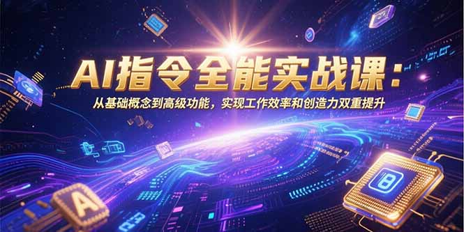 AI指令全能实战课：从基础概念到高级功能，实现工作效率和创造力双重提升-云网创