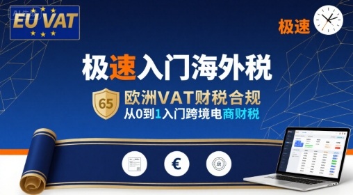 极速入门海外税，欧洲VAT财税合规，从0到1入门跨境电商财税-云网创