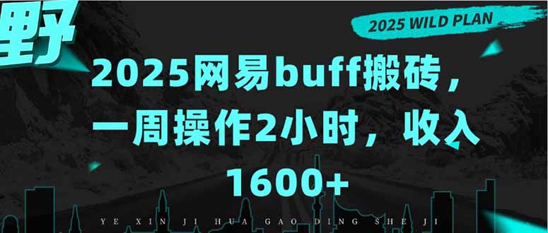 2025网易buff搬砖，一周操作2小时，收入1600+-云网创