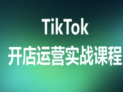 TikTok开店运营实战课程，TK跨境电商实操全流程-云网创