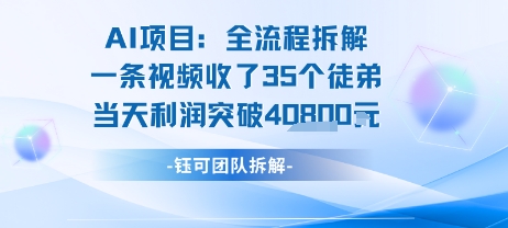 AI收徒变现闭环：一条视频收35人，日入1k+(附完整SOP)-云网创