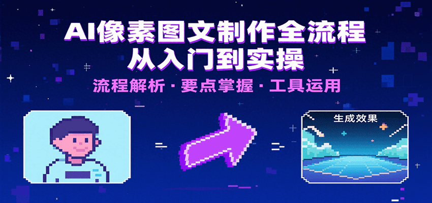 AI像素图文制作全流程：内容要点、文案选择及所用工具，助你快速入局-云网创