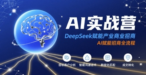 AI实战营：DeepSeek赋能产业商业招商，AI赋能招商全流程-云网创
