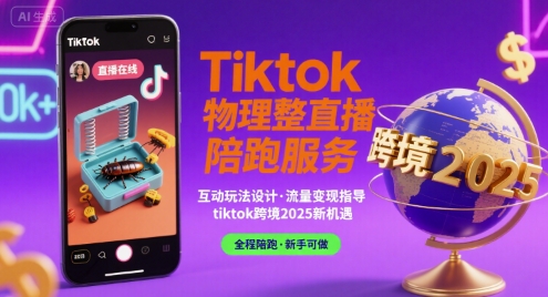 Tiktok物理整蛊直播陪跑服务-tiktok跨境2025-云网创