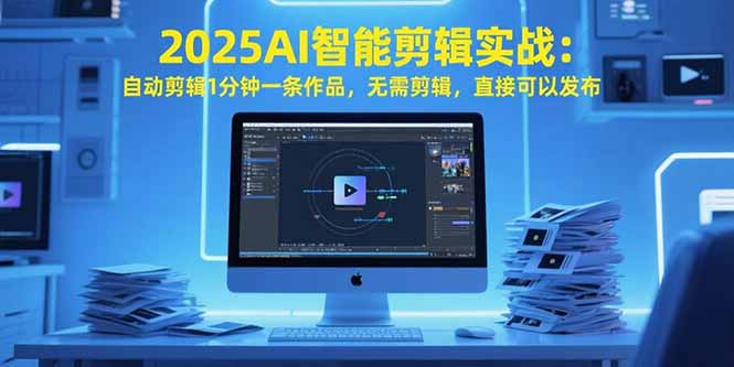 2025AI智能剪辑实战：自动剪辑1分钟一条作品，无需剪辑，直接可以发布-云网创