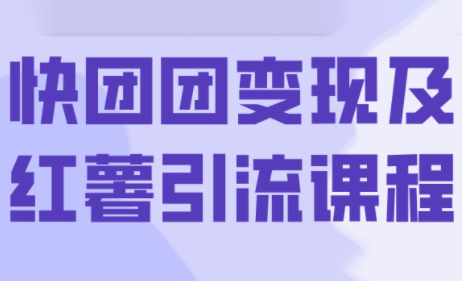 葡萄·快团团变现及红薯引流课程-云网创