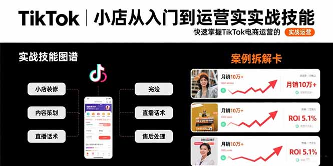 TikTok小店从入门到运营实战技能：快速掌握TikTok电商运营的完整方法论-云网创